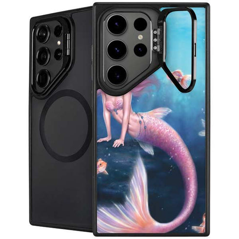 Aurelia Mermaid with Fish by Rachel Anderson Galaxy S25 Ultra Kickstand Case